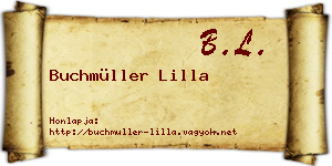 Buchmüller Lilla névjegykártya